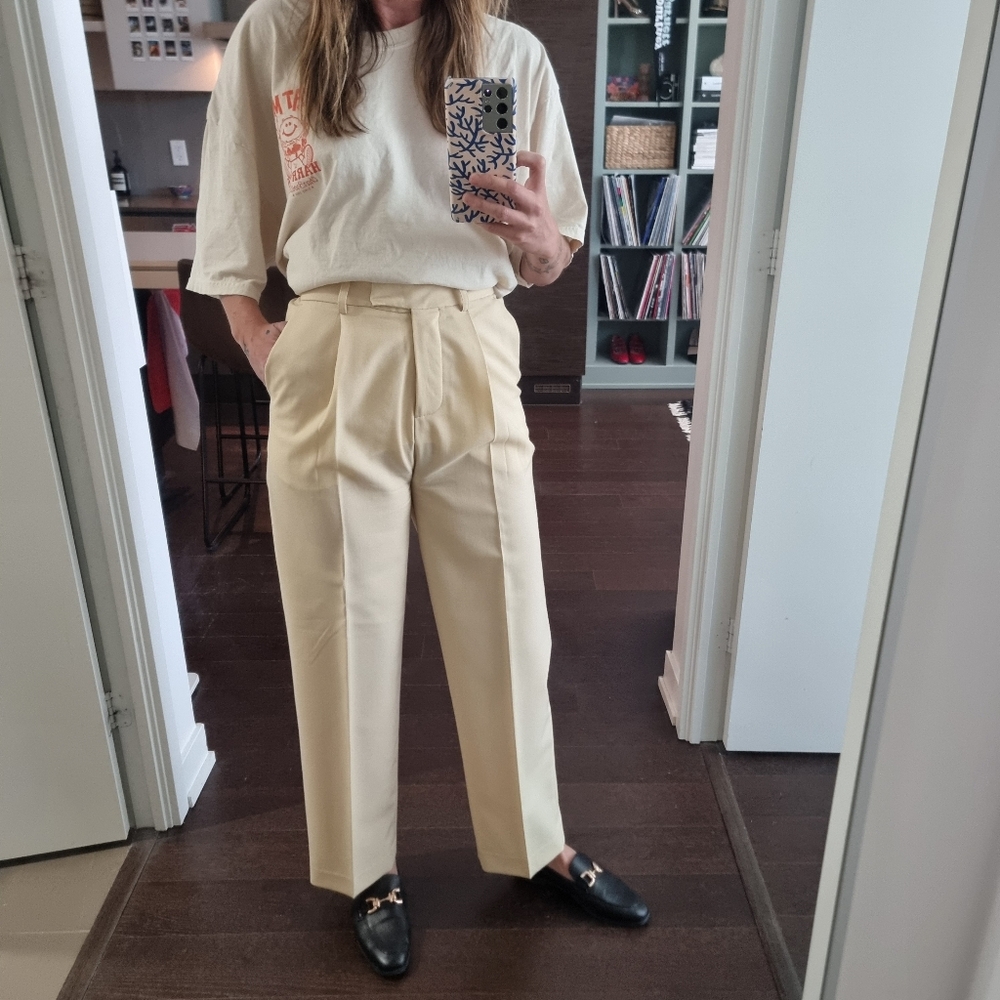 Assembly Label Cream Trousers